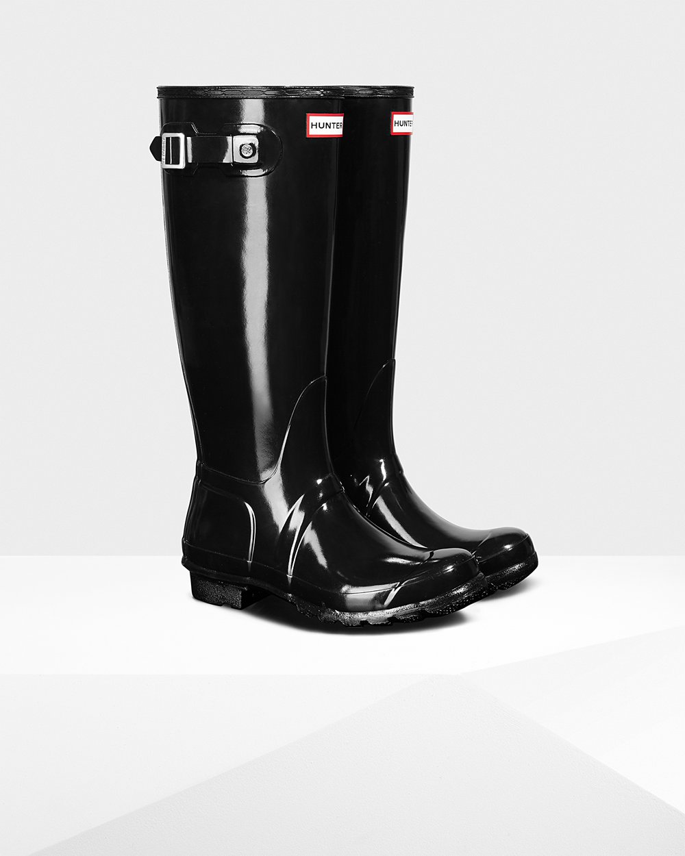 Hunter Mujer Original Gloss - Botas de Lluvia Negras - 419-SAVPXY